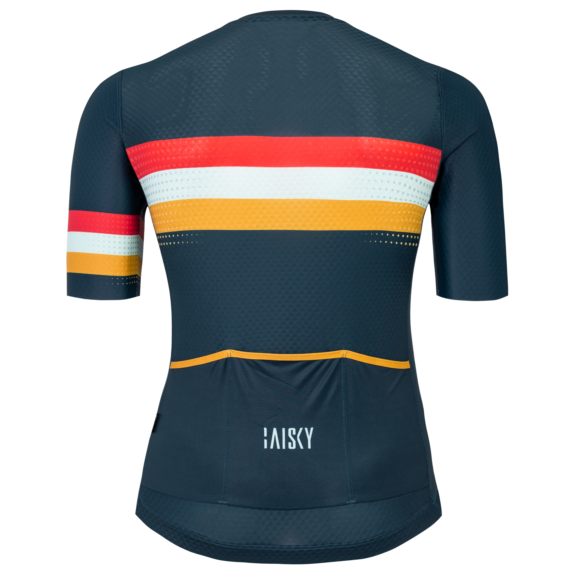 男款空力短車衣 平行線 藍