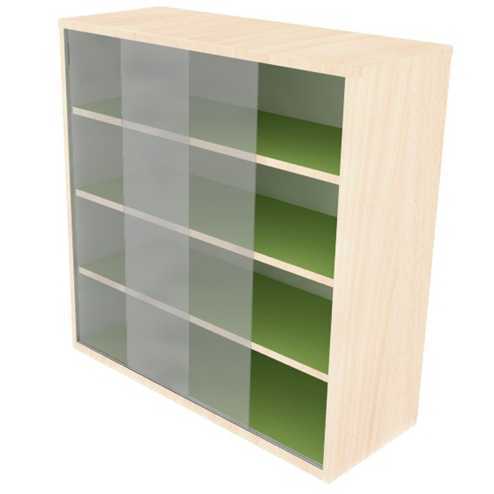Office Cabinet With Acrylic Sliding Doors