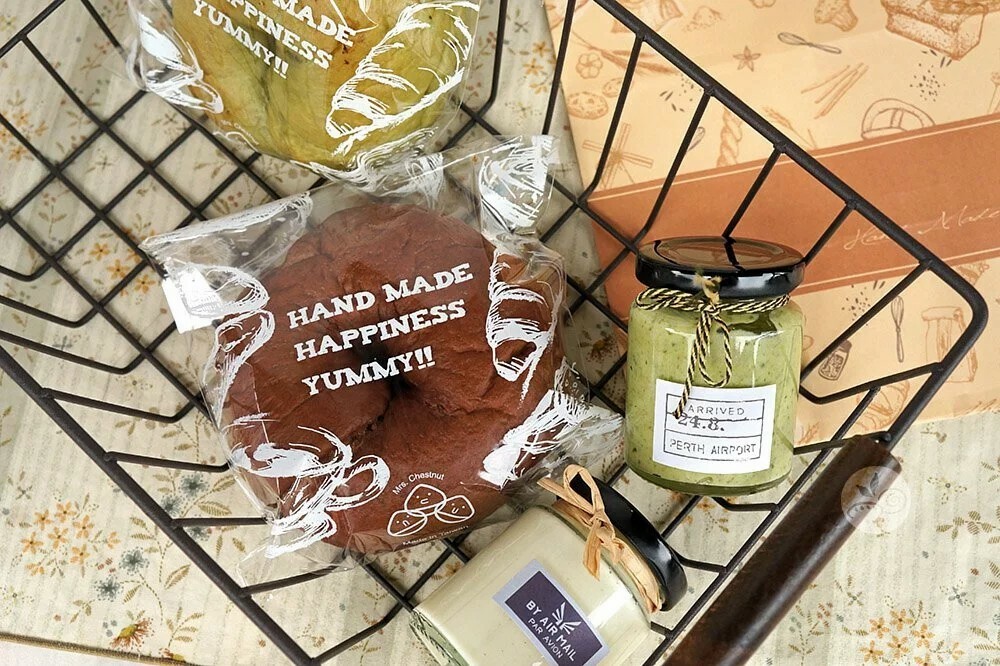 自黏袋 貝果袋 麵包袋 亮面點心袋