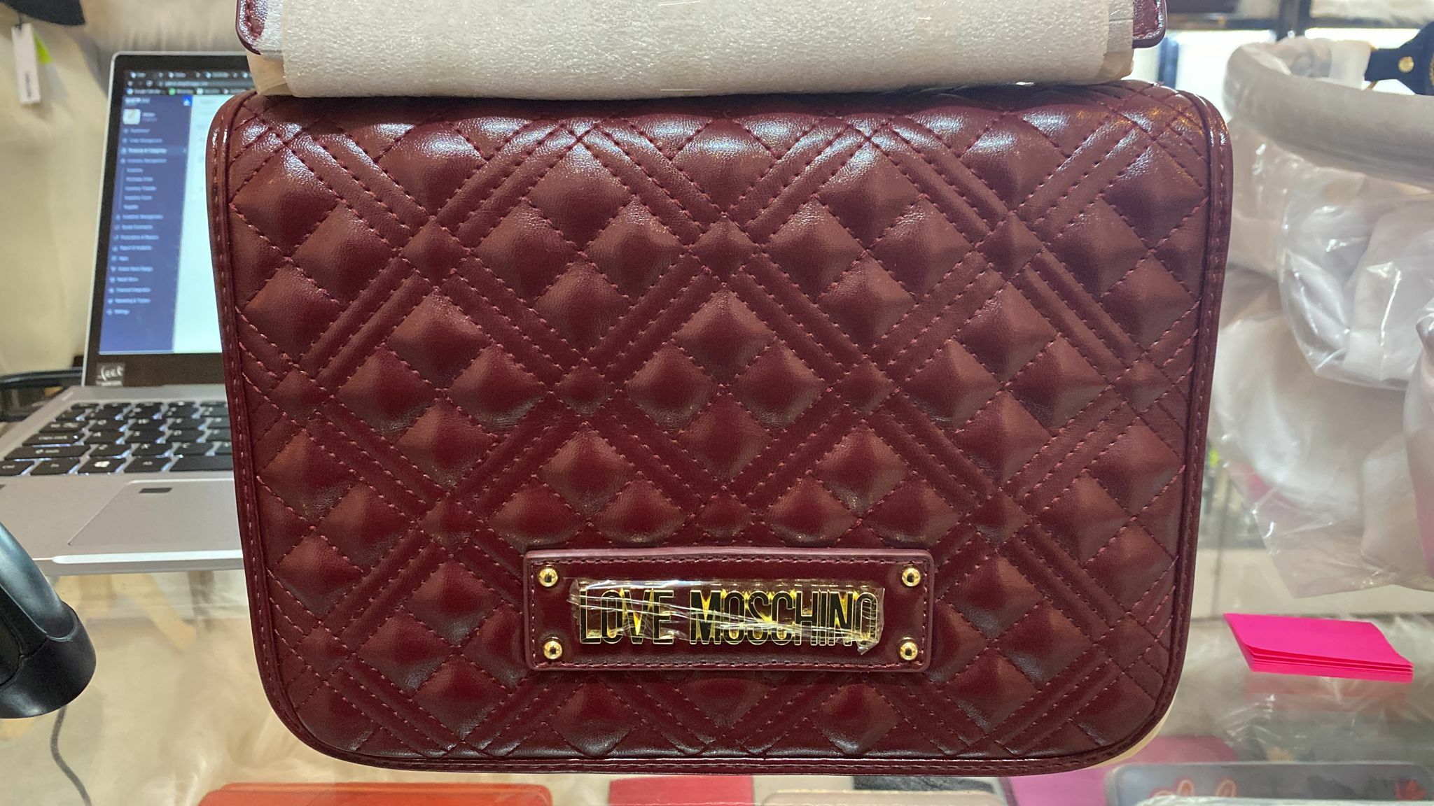 [S] LOVE MOSCHINO SHOULDER BAG, VINO JC4200PP0BKA0552, 8059826631785 (SLM33)