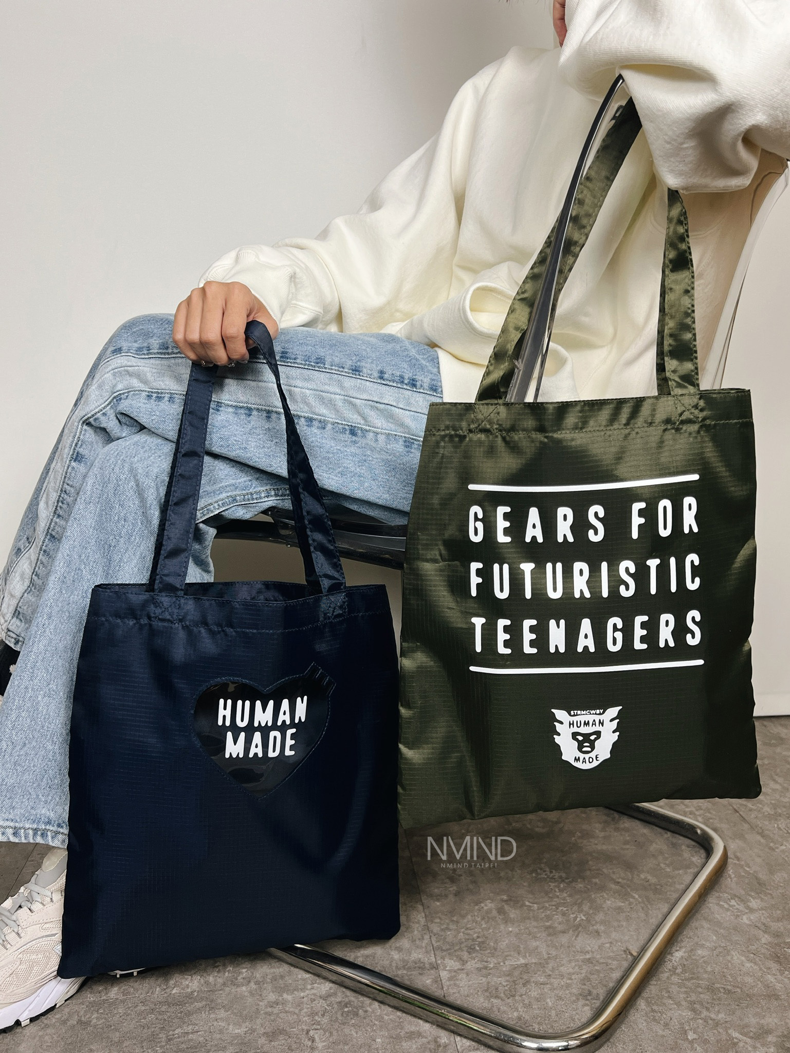 ヒューマンメイド NYLON HEART 2-WAY TOTE-