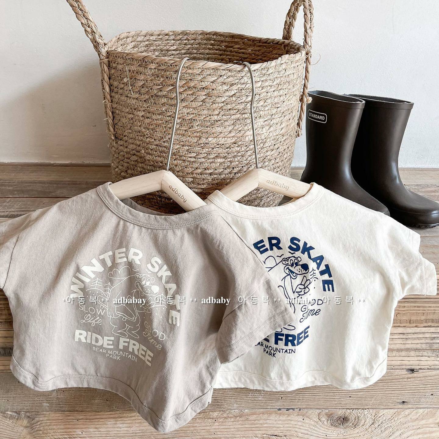 Winter skate可愛狗勾上衣