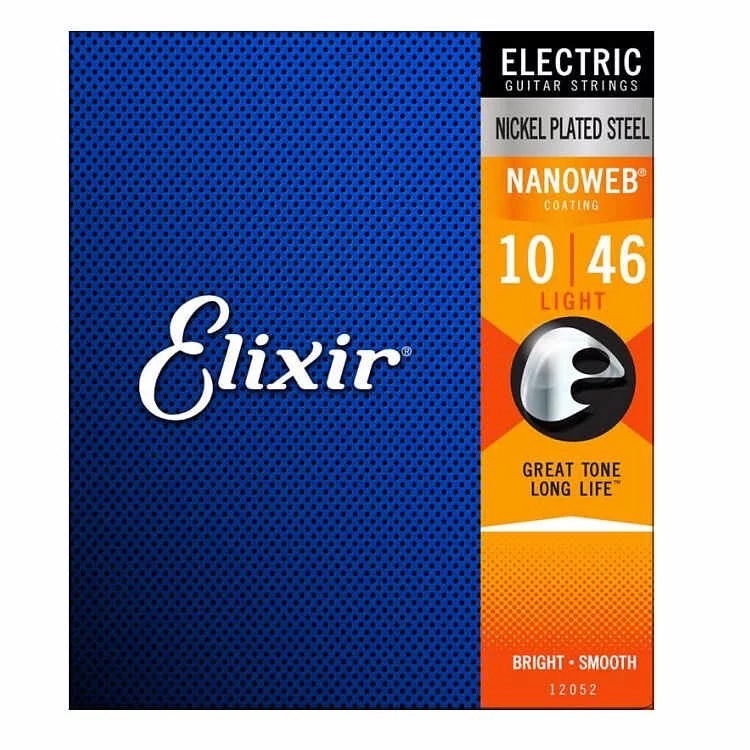 Elixir 12052 10-46 電吉他弦 NANOWEB 長壽弦