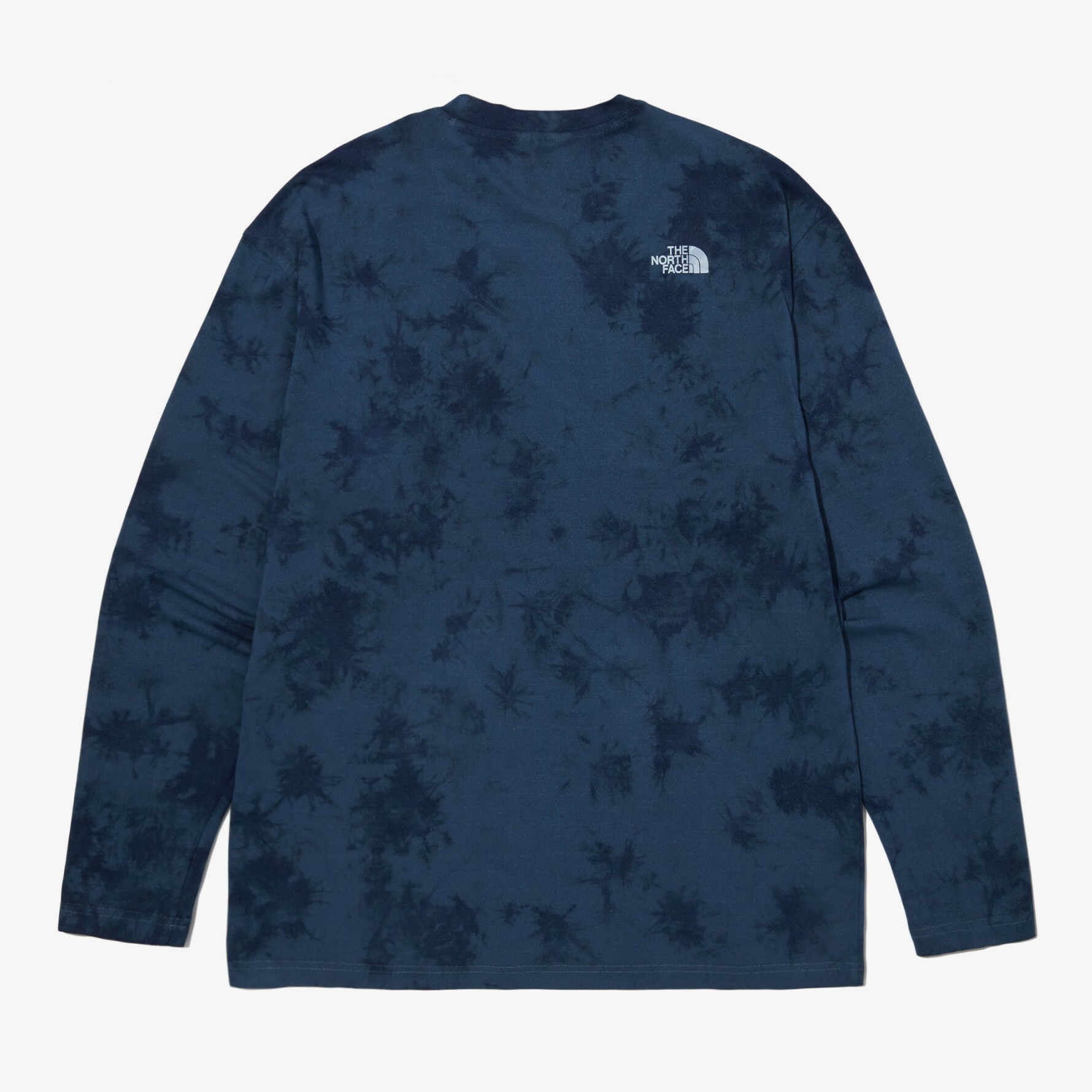 THE NORTH FACE MINI LOGO DYED 藍 潑墨 渲染 長袖 NT7TN01K