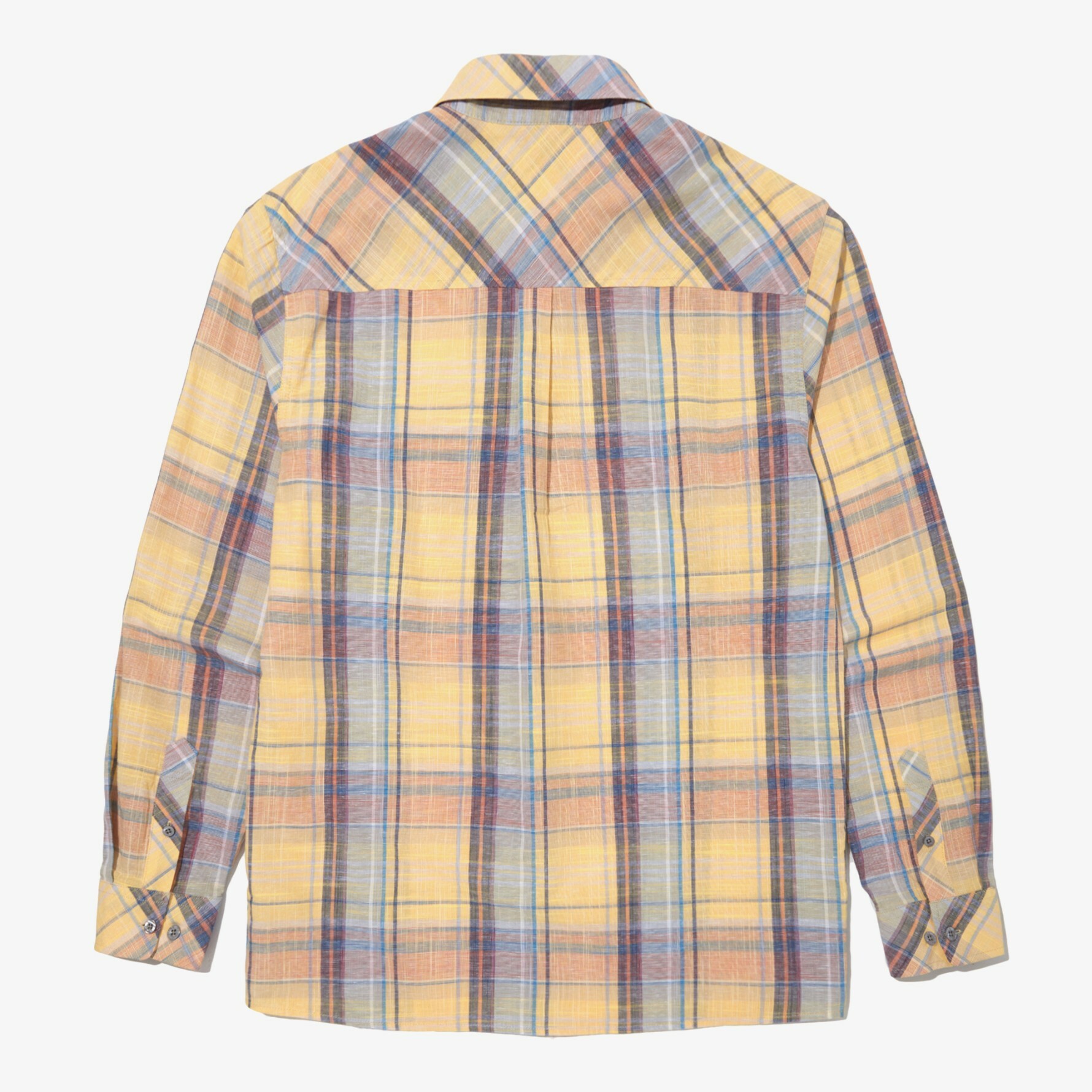 THE NORTH FACE MULTI PLAID 黃 格子襯衫 長袖 NH8LN07A