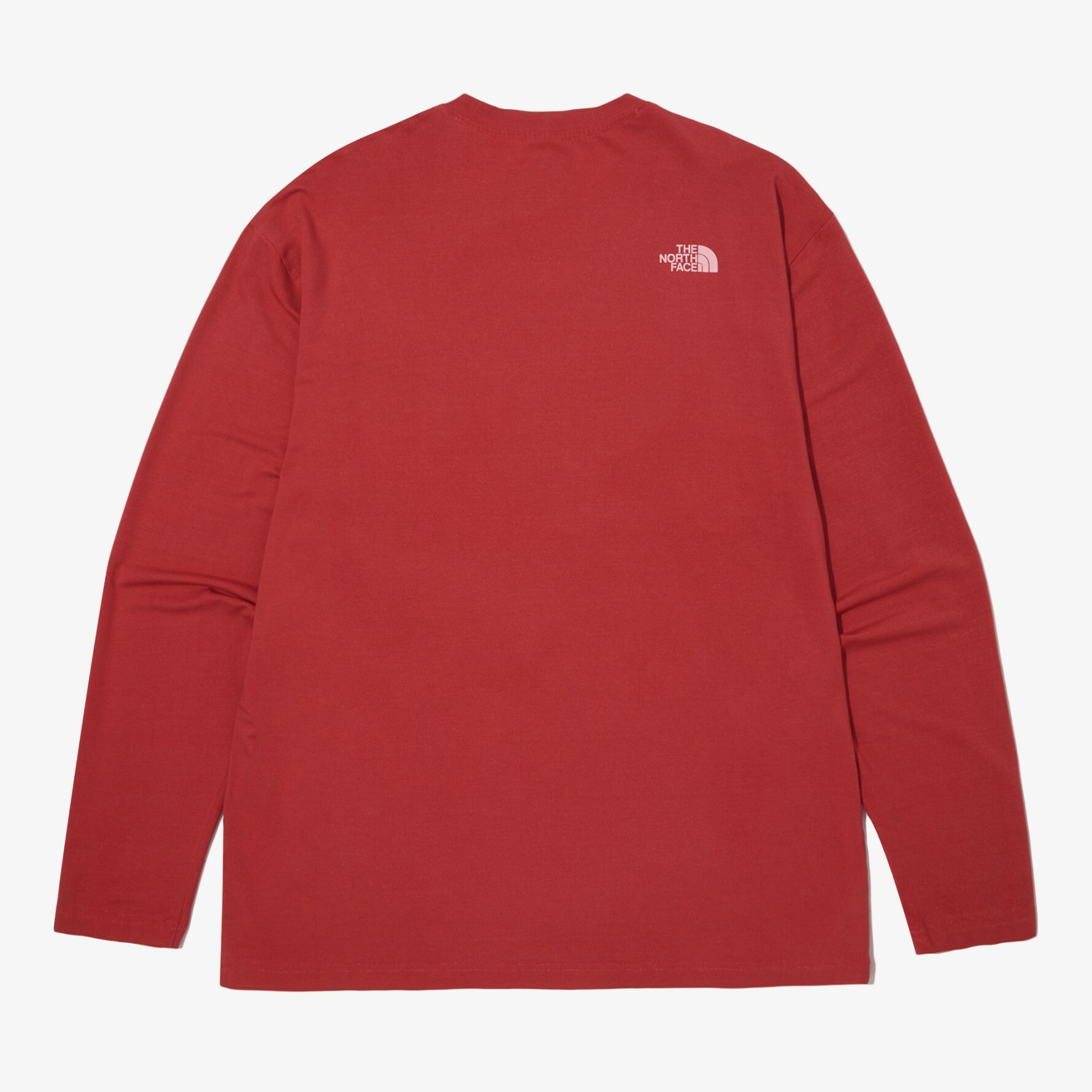 THE NORTH FACE 白標限定 MINI LOGO DYED 紅 長袖 NT7TN01L
