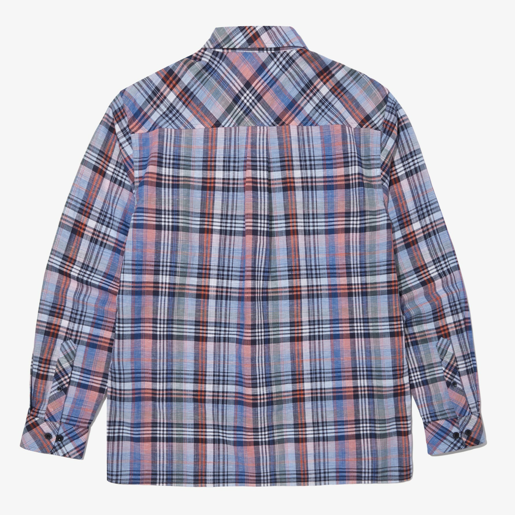 THE NORTH FACE MULTI PLAID 海軍藍 格子襯衫 長袖 NH8LN07B