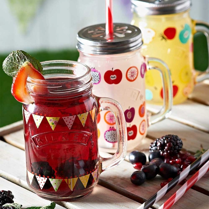 英國 KILNER｜繽紛握把玻璃杯