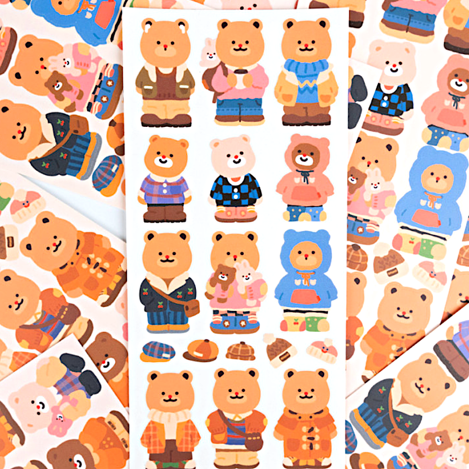 Khakiz Sticker－Ligom OOTD (Korean Stationery Brand)