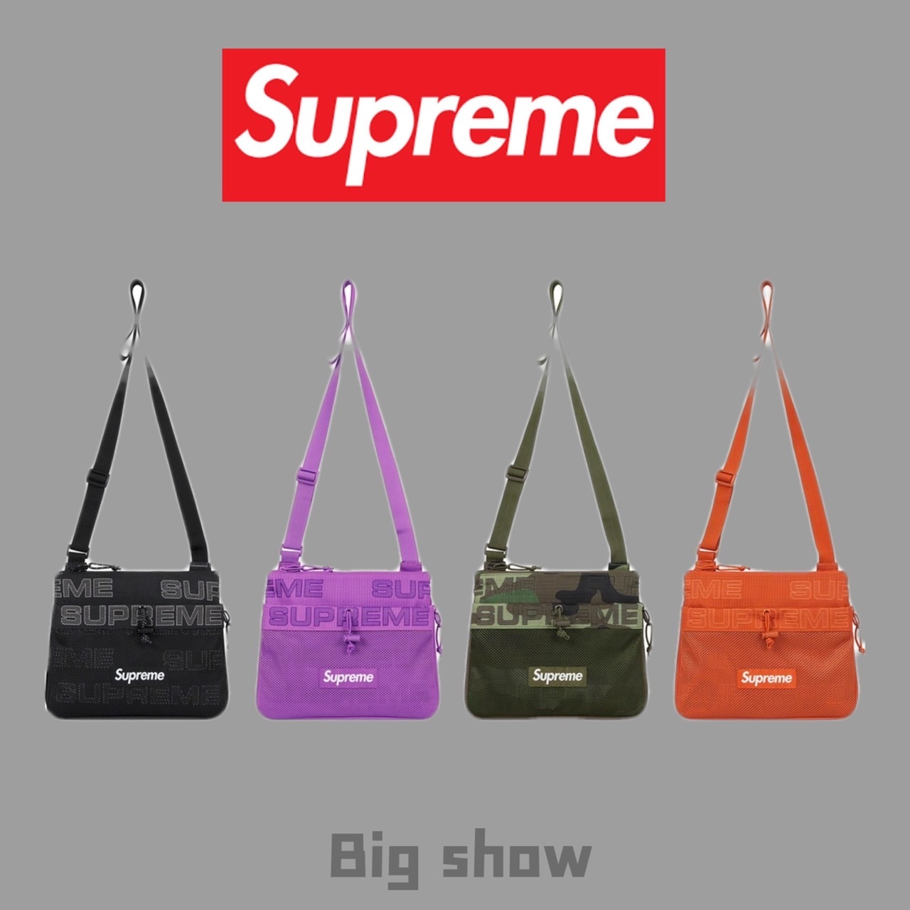 2021 F/W Supreme 51th Side Bag 小包側背包紫