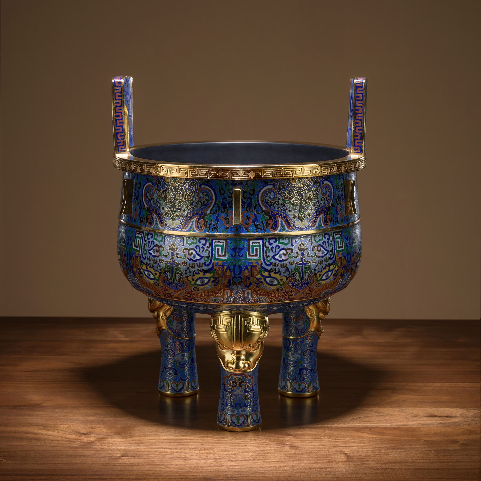 獸面紋鼎式爐尊(景泰藍)◇已停產◇