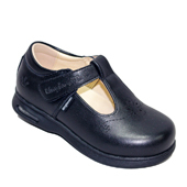 Kinghealth 幼童真皮保健學生鞋 氣墊底 Size:25-30 BBK-90226