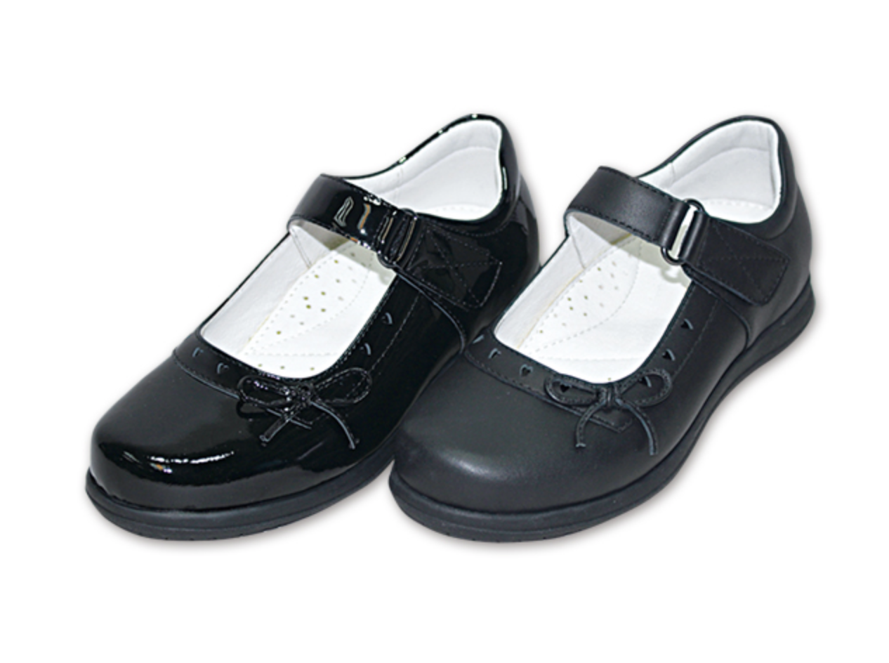 Kinghealth 女童全真皮護足鞋墊保健型學生鞋 Size:30~37 LCK-2580