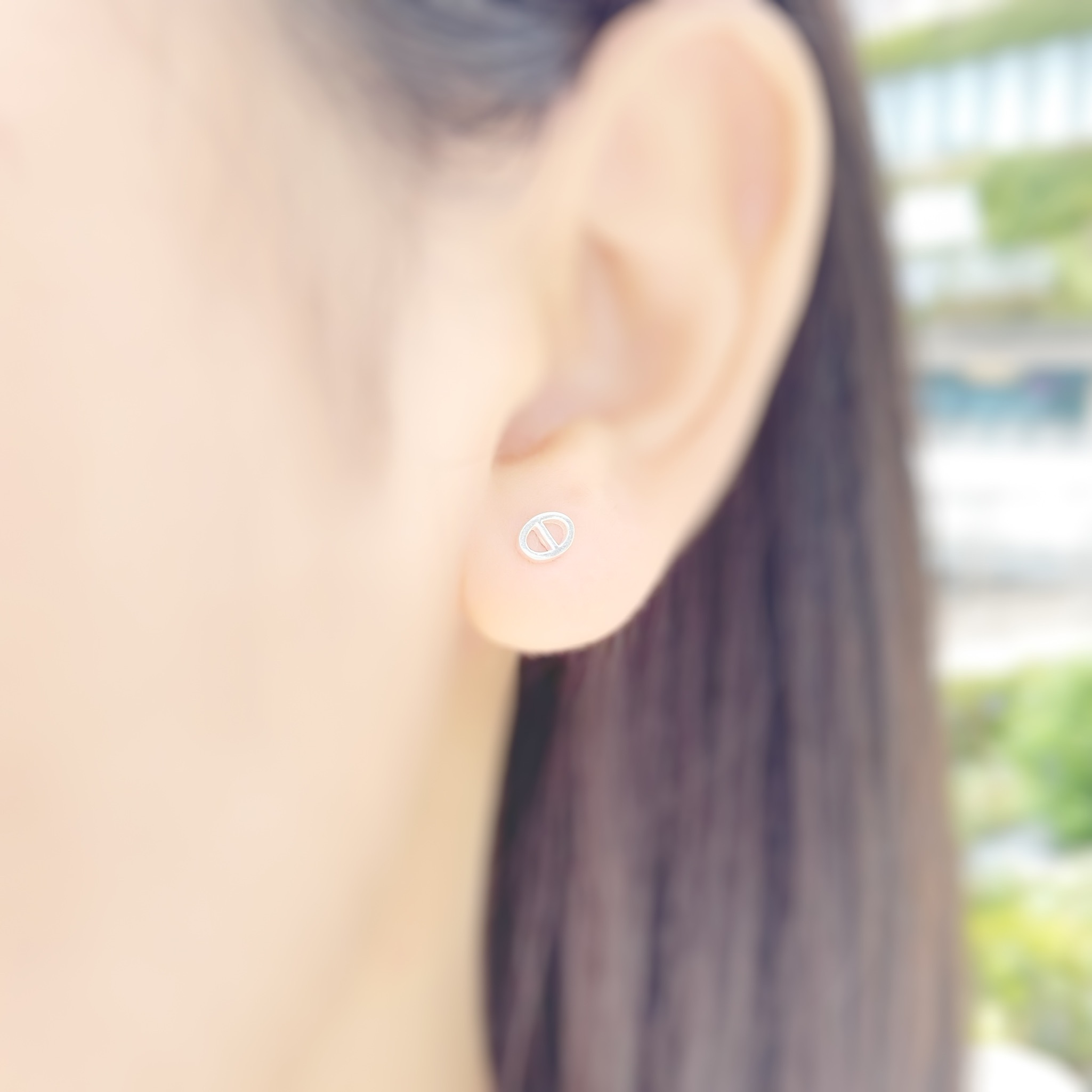 | 999足銀 | 迷你扣耳環 | EA0518 |