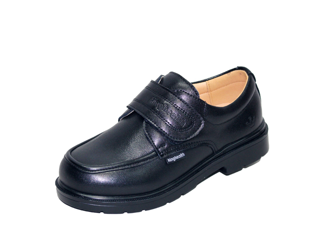 Kinghealth 男童真皮舒適鞋墊保健學生鞋(BCK超輕) Size:30~37 BCK-17282