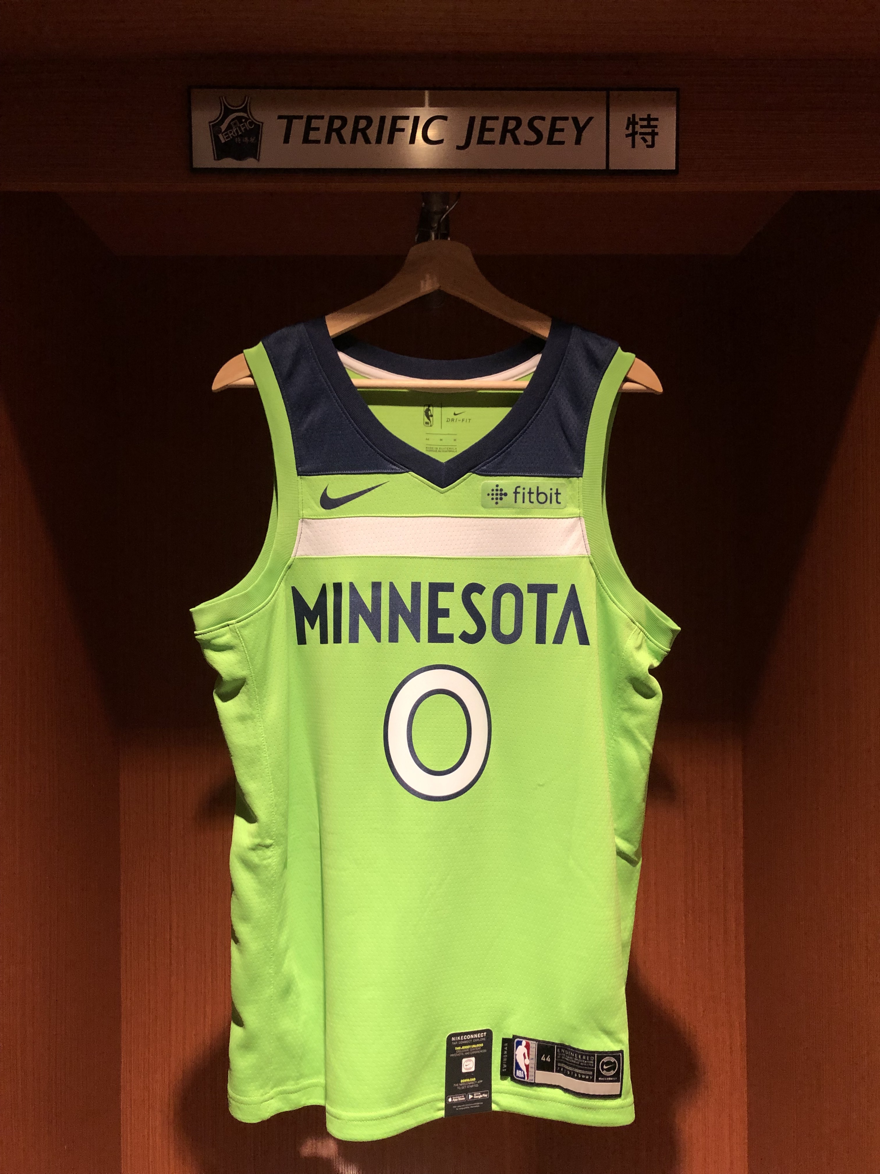 NBA球衣 D'angelo Russell 明尼蘇達灰狼綠 Statement Nike Swingman 球迷版 熱轉印 含贊助商標 全新