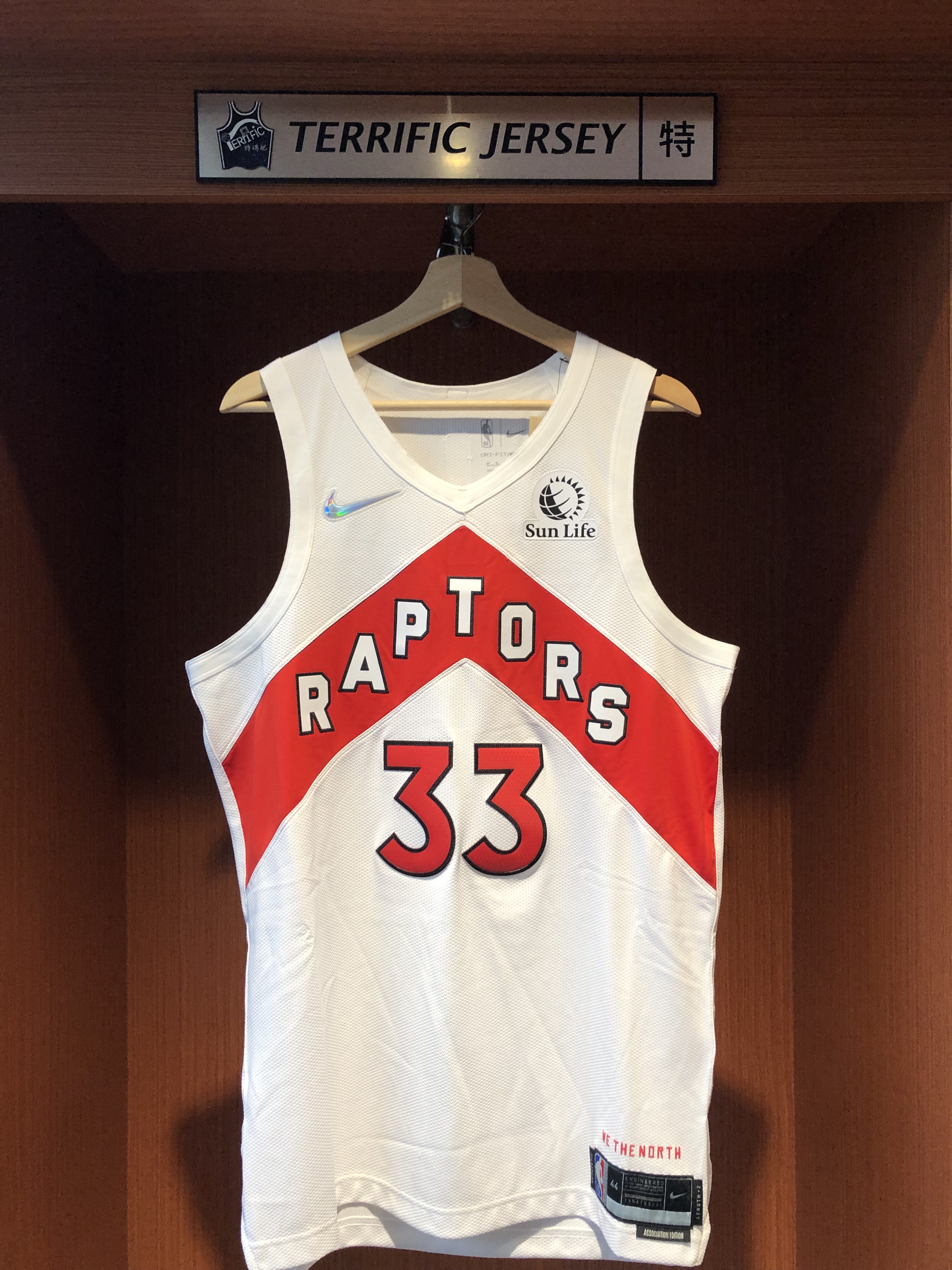 NBA球衣 Gary Trent Jr. 多倫多暴龍白 75周年 鑽石標 Association Nike Authentic 球員版 電繡 含贊助商標 全新