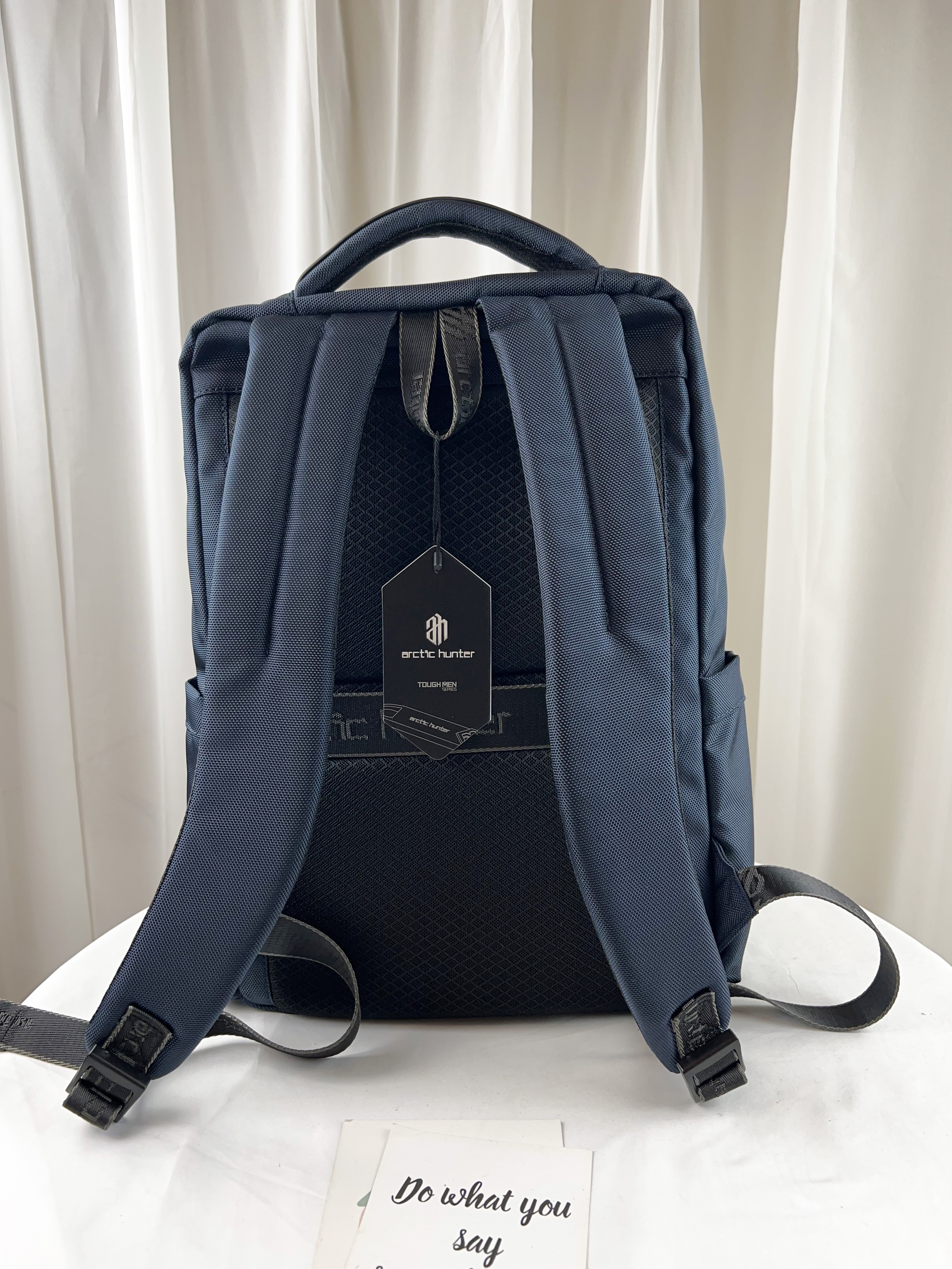 Arctic hunter 海軍藍 多功能男用後背包 / 電腦包 #B00477