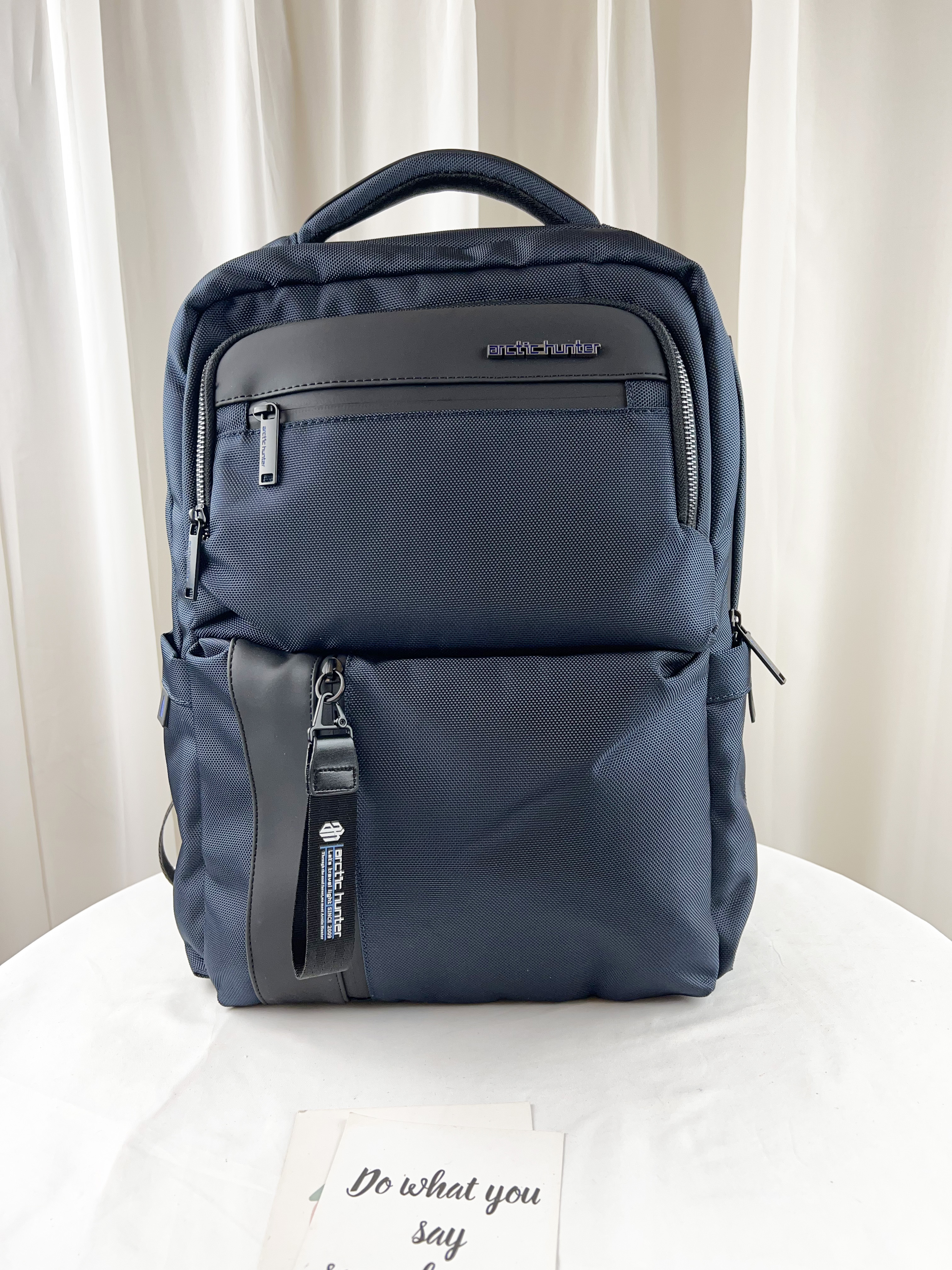 Arctic hunter 海軍藍 多功能男用後背包 / 電腦包 #B00477