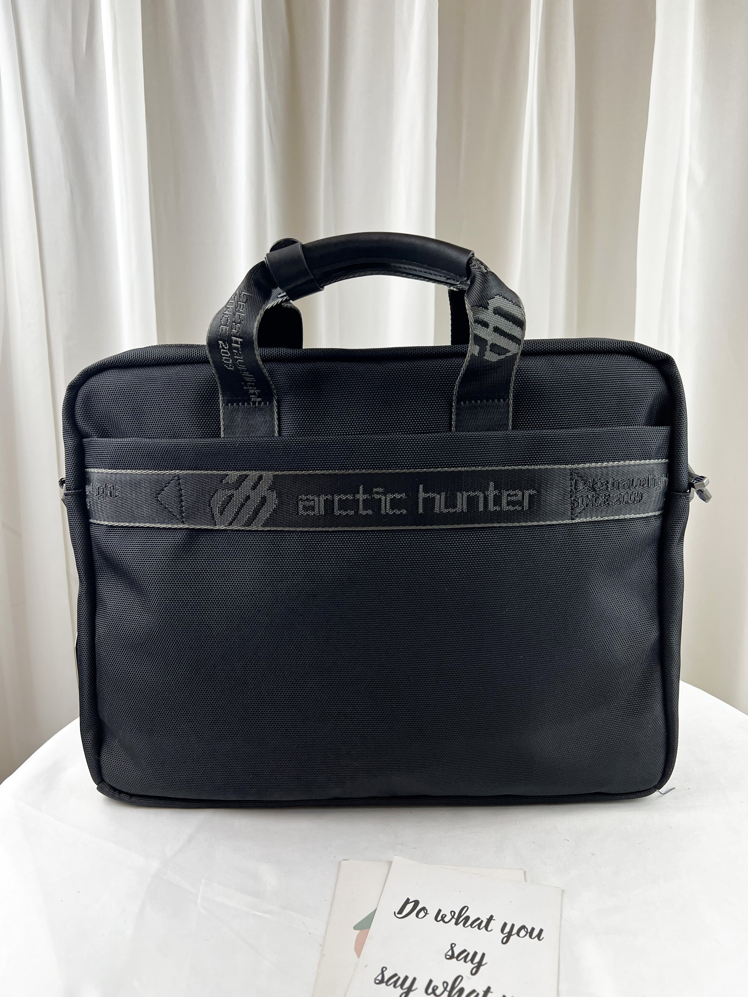 Arctic hunter 經典黑 多功能男用公事包 / 電腦包 #SM-GW0004