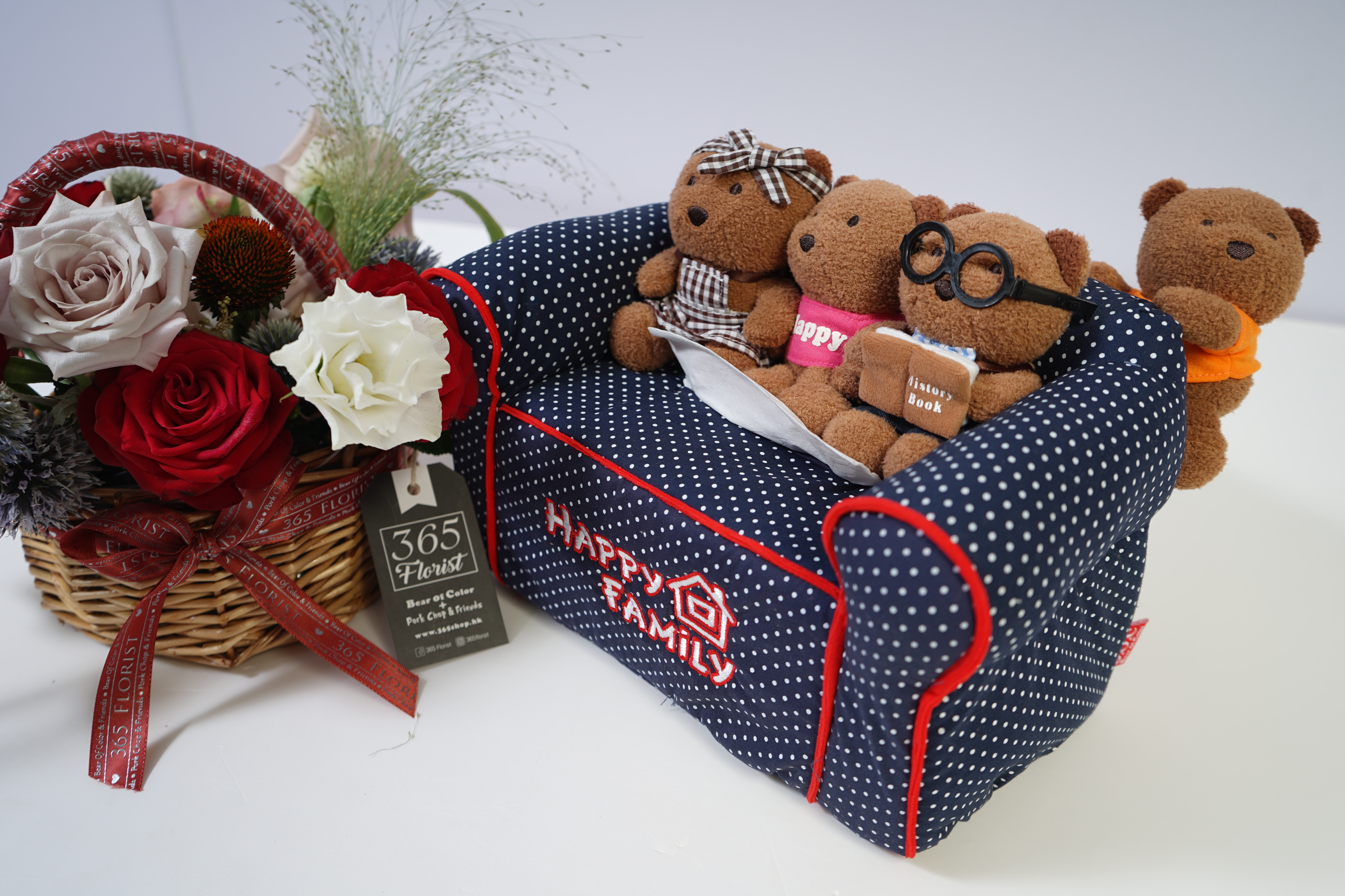 B.O.C 沙發紙巾套 - 快樂一家熊（Happy Family）