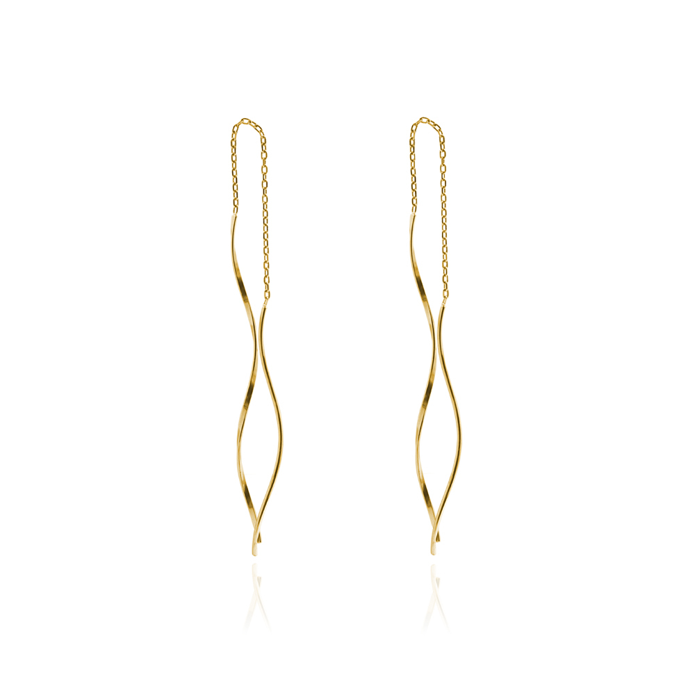 Stay True  - 10K Wave Earrings