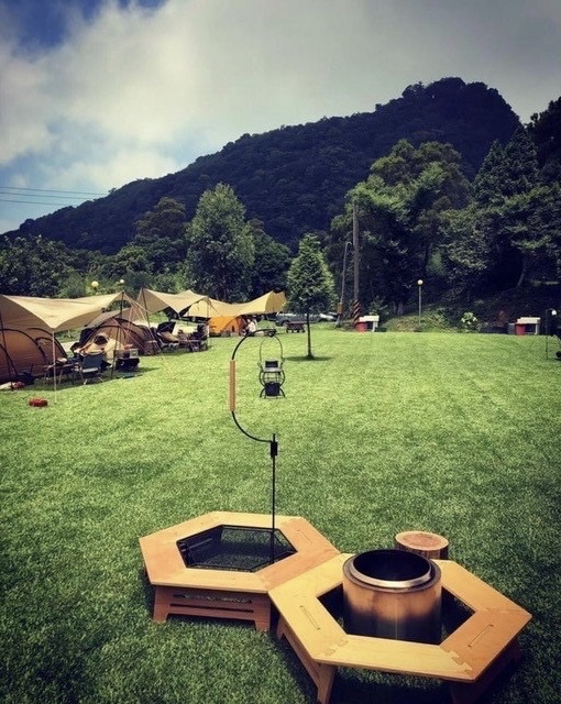 鉄 iron work  天弓營燈柱 燈柱 造型燈柱 風格露營 野營 戶外