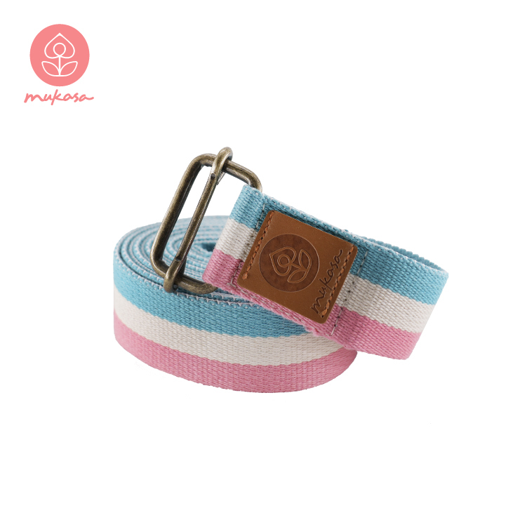 MUKASA 瑜珈伸展帶(三色旗)-240cm  MUK-21565A