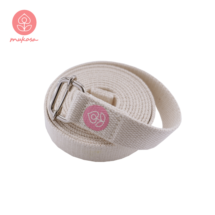 MUKASA 瑜珈伸展帶(燕麥色)-300cm  MUK-21566