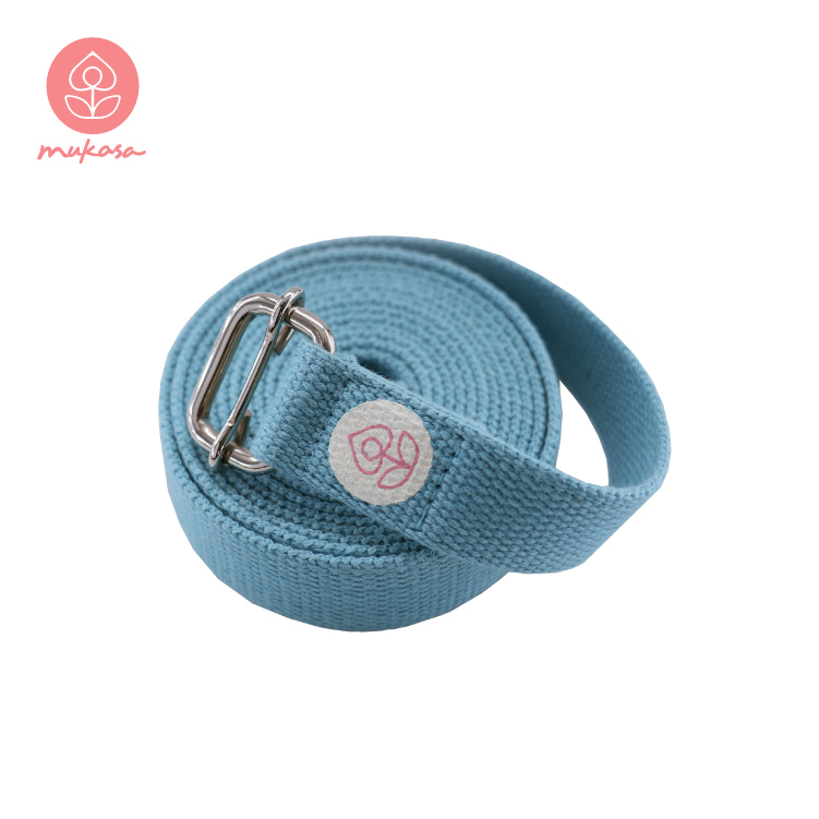 MUKASA 瑜珈伸展帶(湖水藍)-280cm  MUK-21567