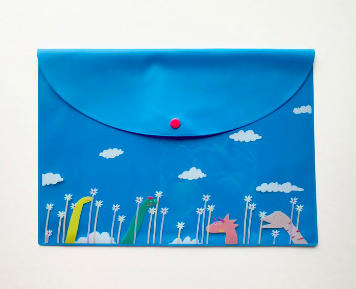 藍藍的天 B5文件收納袋｜馬卡龍腳趾