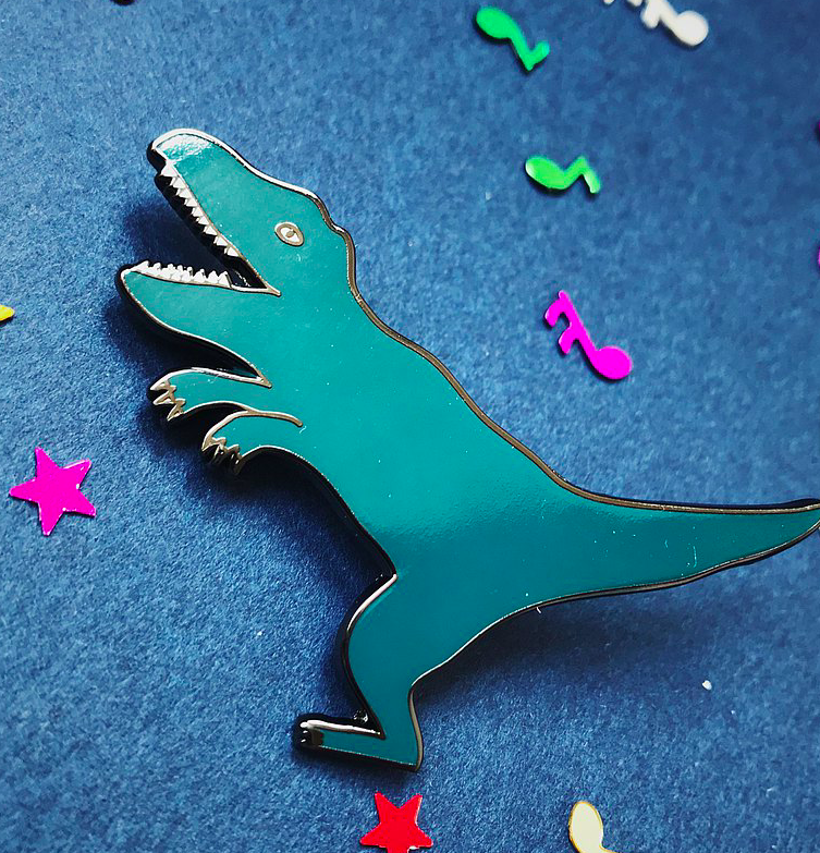 暴龍 金屬別針｜馬卡龍腳趾