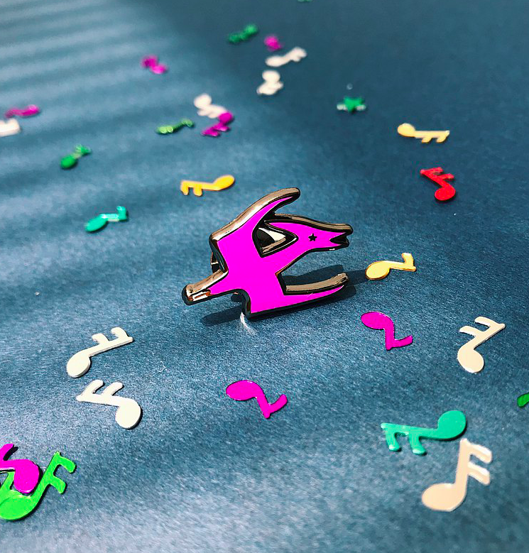 翼龍 金屬徽章｜馬卡龍腳趾