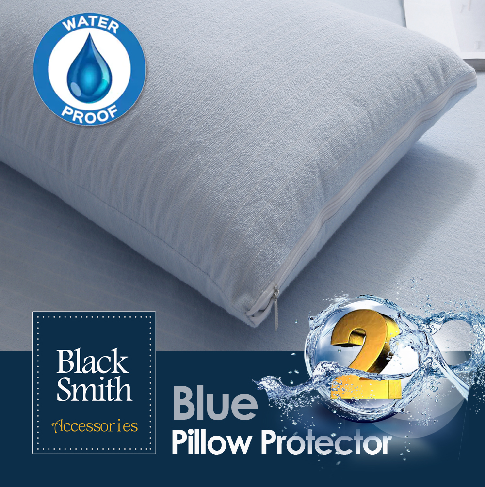 Black Smith -藍色- (第2代)高透氣防水枕頭套 (2件裝/4件裝)