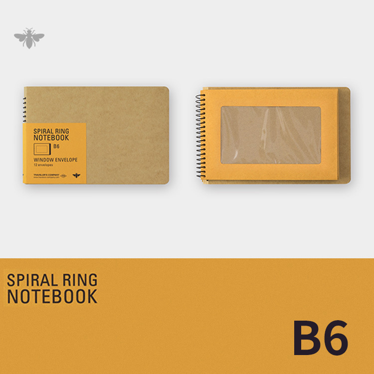B6 透明窗信封_蜜蜂/Spiral Ring Notebook 線圈筆記本