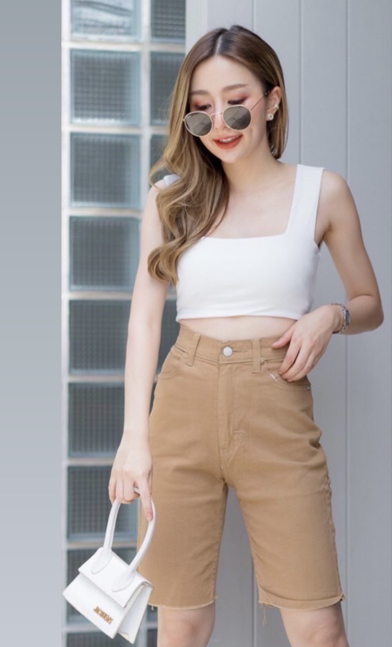 Khaki Bike Jeans, XL