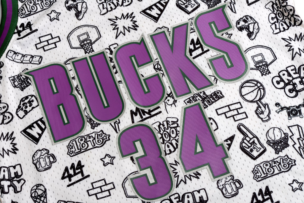 Mitchell & Ness 密爾瓦基公鹿隊 Ray Allen Doodle Swingman 球衣