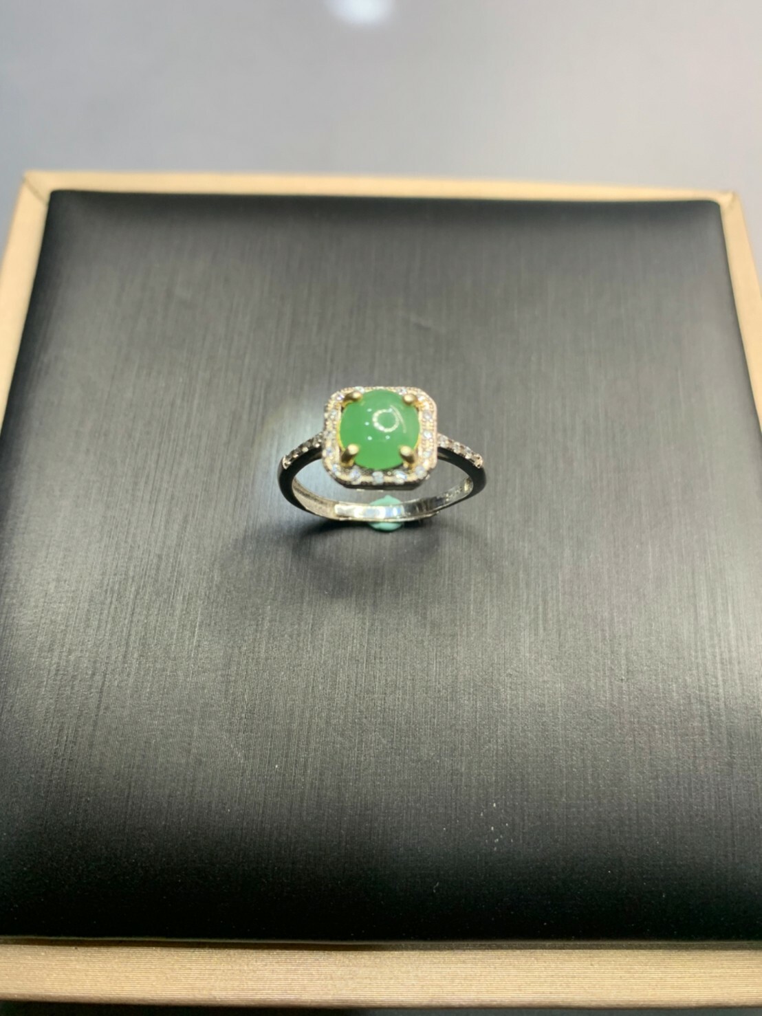 果子 02丨果綠冰種翡翠戒指