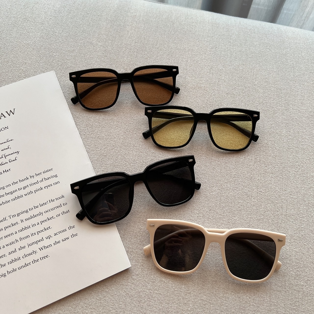 S014317質感膠框墨鏡/四色