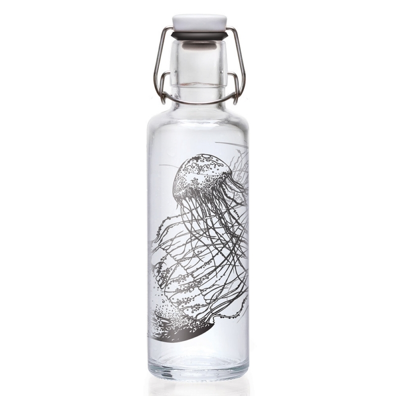 德國 soulbottles｜靈魂玻璃水瓶600ml 水母共舞