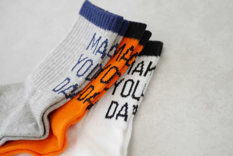 日本MYD 男女孩 品牌字母襪 (一組3雙，13-24尺寸) Y290512