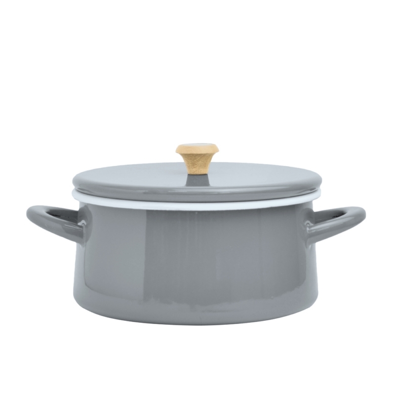 日本 CB JAPAN｜都會系列琺瑯原木雙耳湯鍋