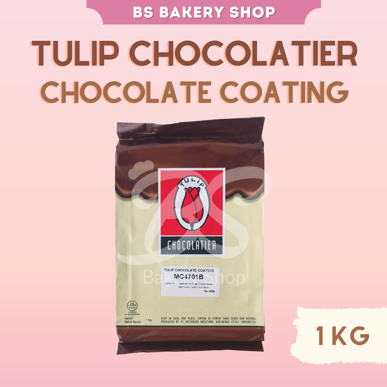 【Tulip Chocolate Coating 1kg】 Chocolatier Coklat salutan