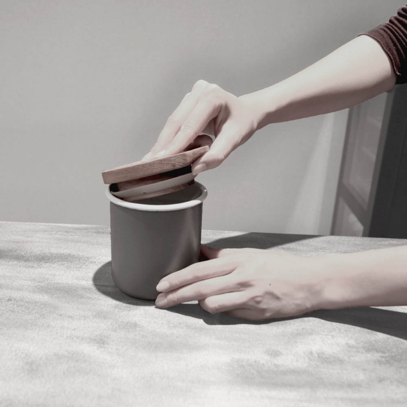 日本 CB JAPAN｜都會系列琺瑯原木置物罐