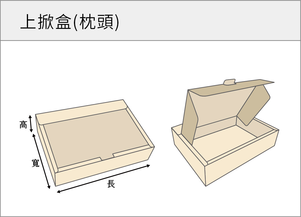 上掀盒(枕頭)