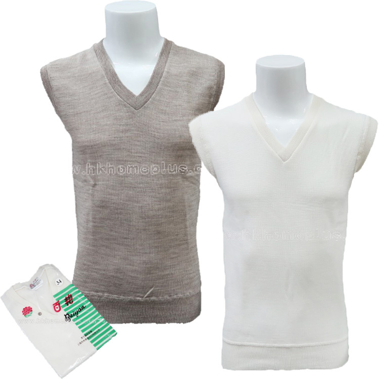 百艷牌: 男裝混毛套頭背心 (32-42碼)