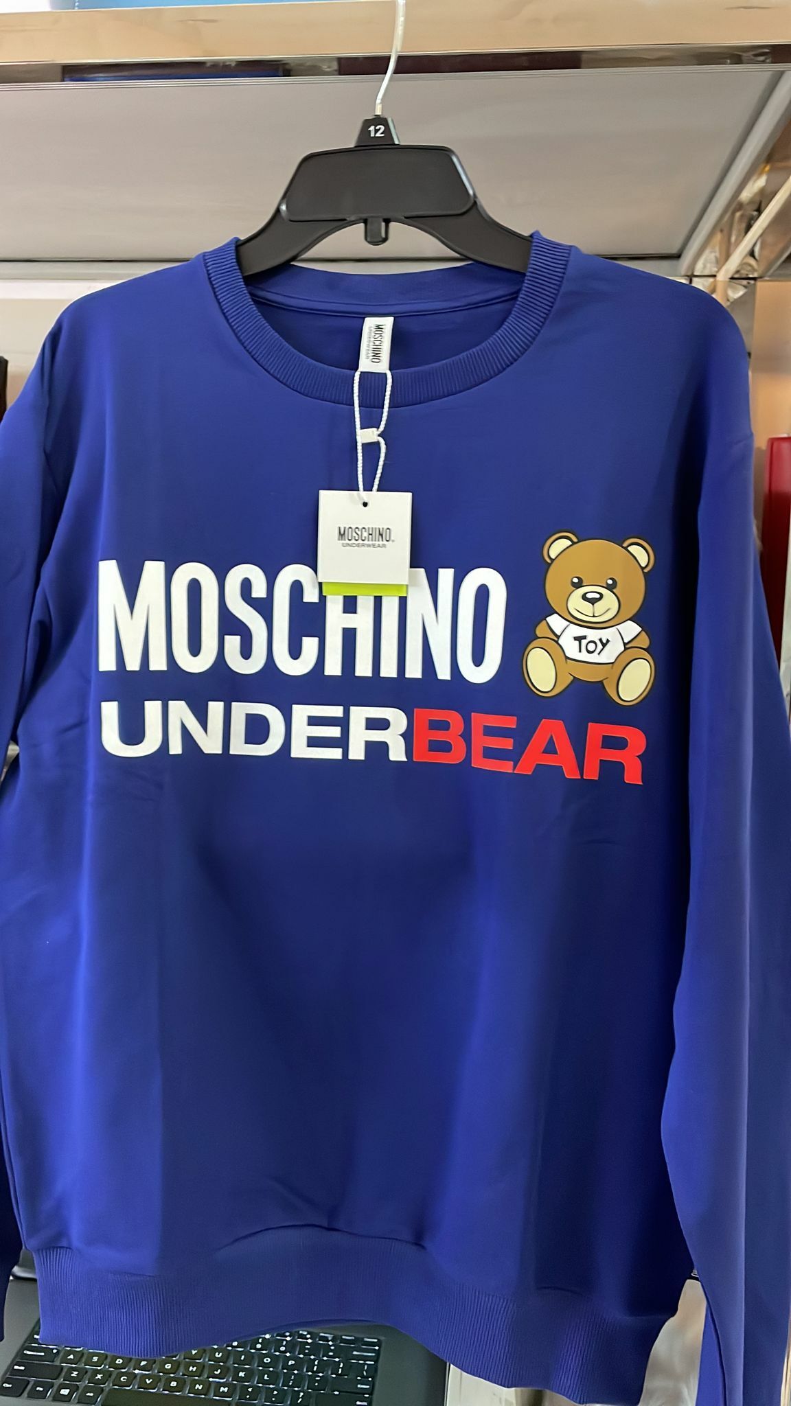 [S] MOSCHINO UNDERBEAR SWEATSHIRT, BLUE, 1T1701-8112-0290 (SM52)