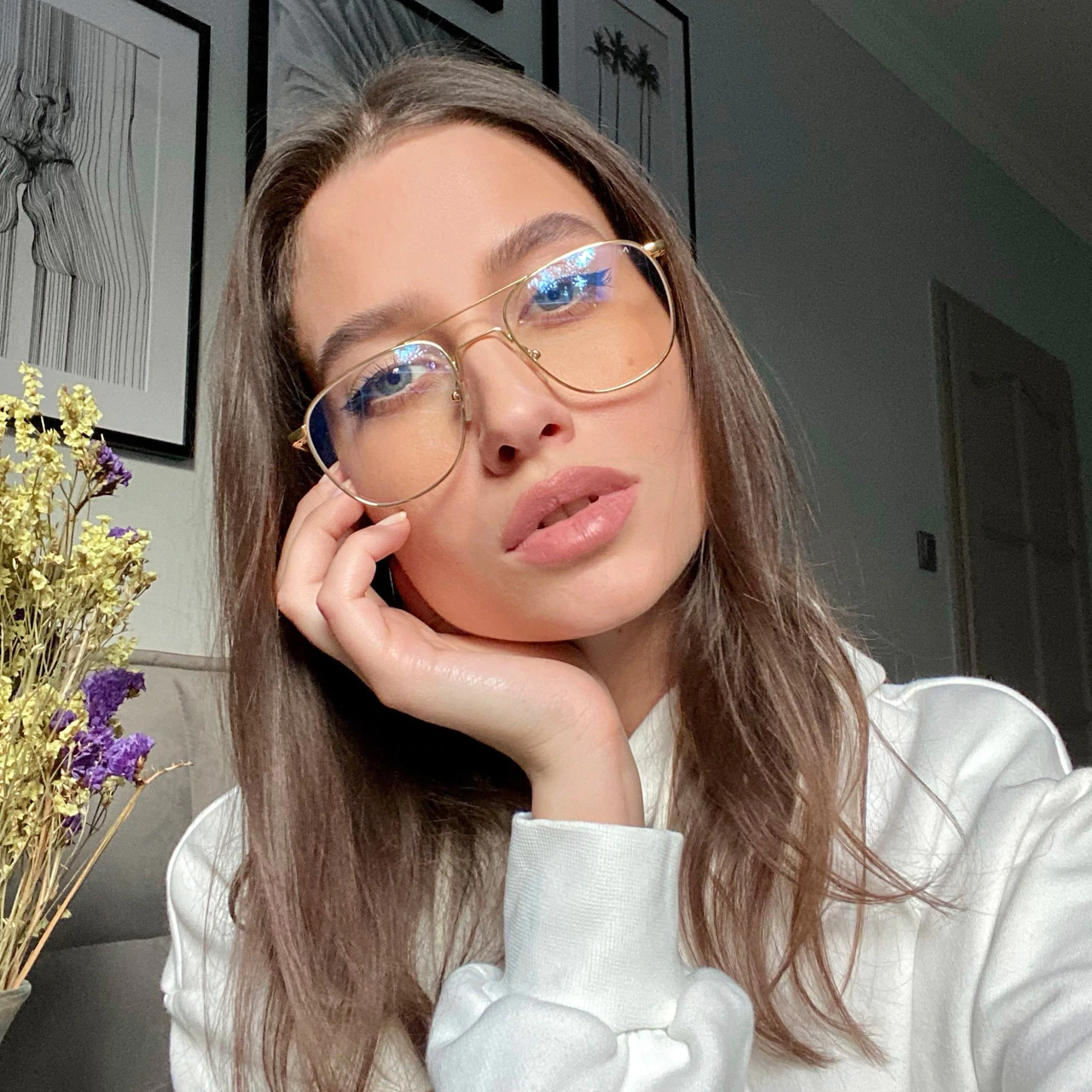 BAMAKO 藍光眼鏡 -玫瑰金