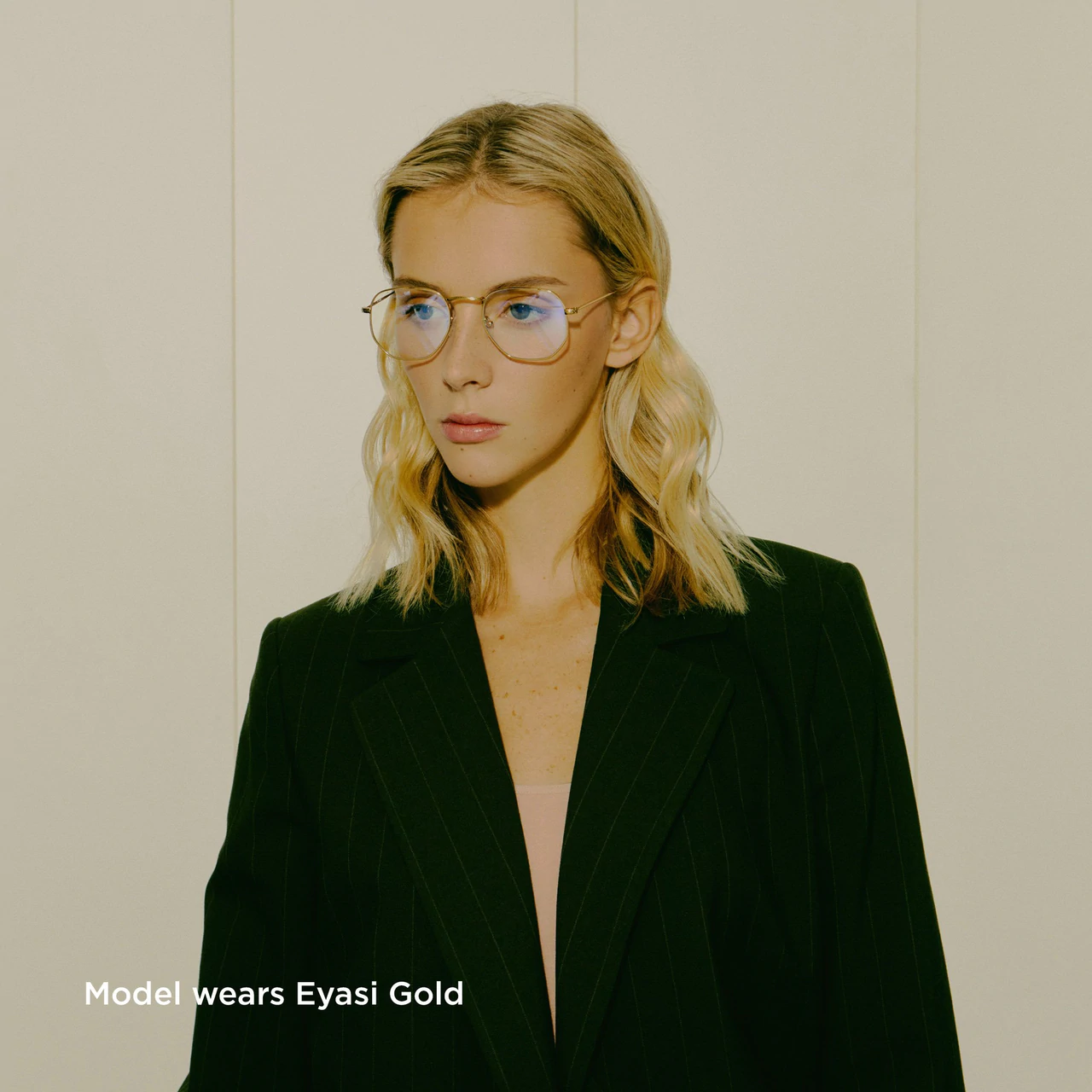 EYASI 藍光眼鏡 - 亮銀