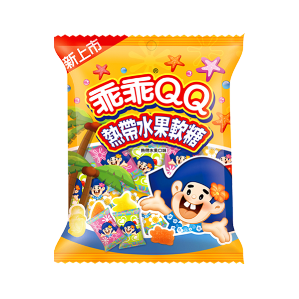 【乖乖】QQ水果軟糖經濟包-綜合水果/熱帶水果口味 共2種 (190公克)